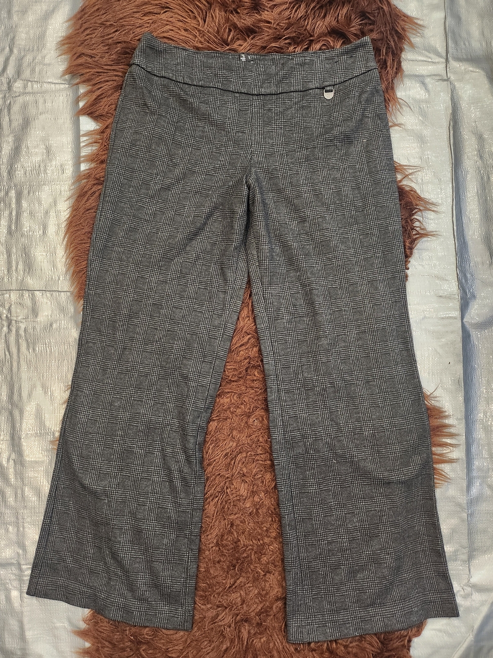 New York & Company Gray Plaid Boot-Cut Dress Pants, Marc NY Black Pants